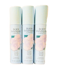 Body Fantasies Signature FRESH WHITE MUSK Body Spray 0.5oz 3 Cans NEW