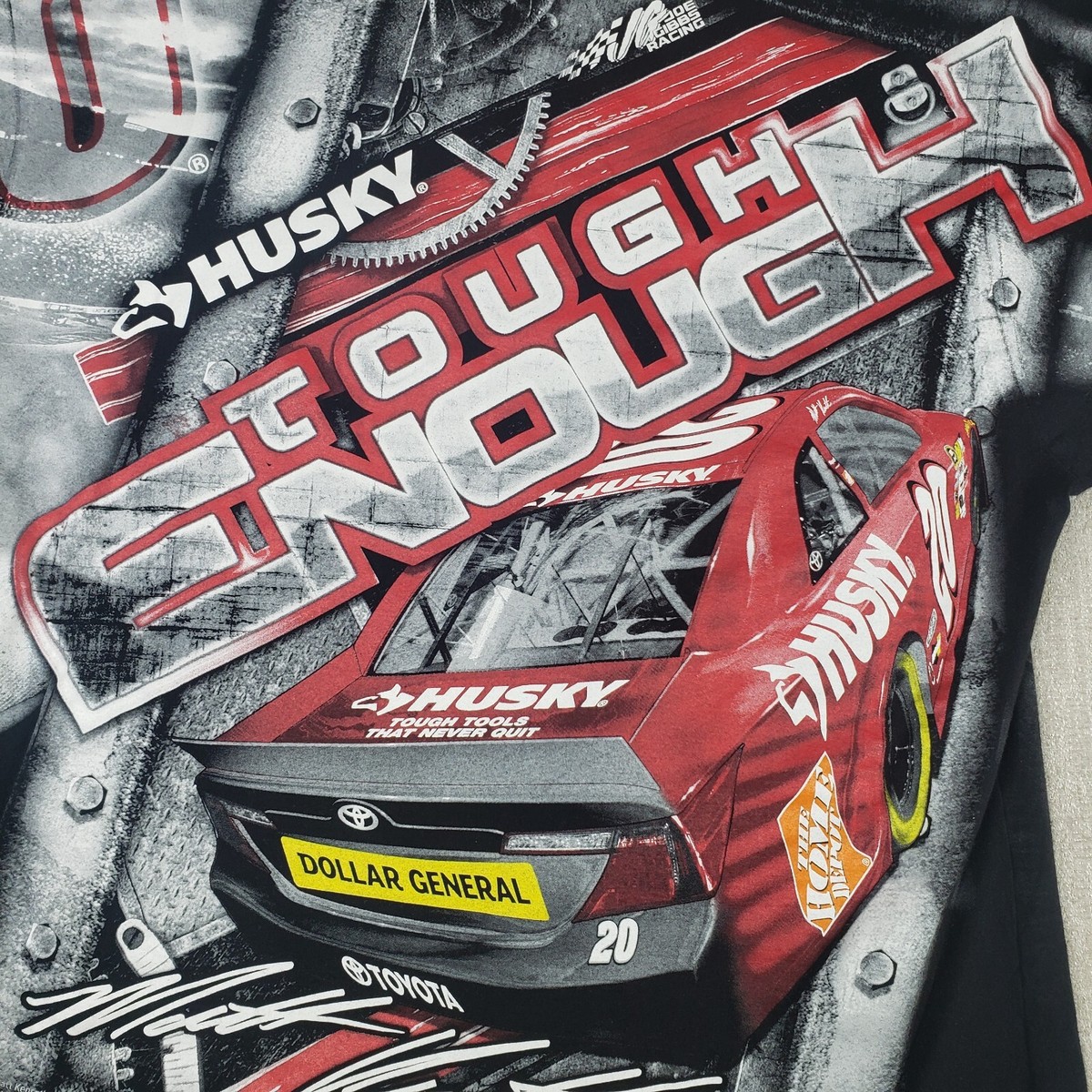 Matt Kenseth DeWalt Husky NASCAR Racing Black All Over Print T 