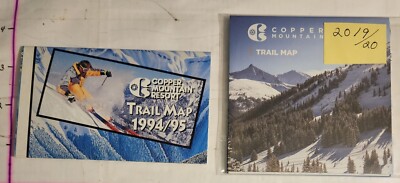 1994/95 COPPER MT SKI RESORT TRAIL MAP & A 19/20 TM TOO  EX+ MINT CONDITION.