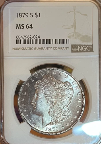 1879-S NGC MS64PQ!  Morgan Silver Dollar