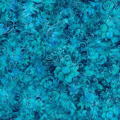 3 Yards Queen's Garden Fabric 108'' Wide Quilt Backing 100% Cottons Color 32