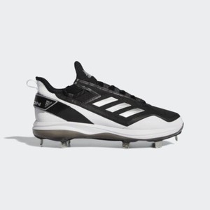 Adidas Icon 7 Boost Baseball Metal Cleats Black White FY4178 Mens Size 12.5