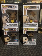 Funko Pop! The Office Dwight 1103 Chase-Date Mike 904-Creed Chase 1104-Mose 1179