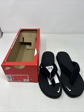Mujer Nike Celso Niña Tanga Chanclas Sandalia Negro/Blanco 314870 011