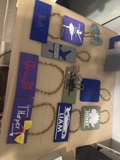 Custom Kids Name Wood Sign- Hand Painted  Vinyl Lettering Wall Art Decor