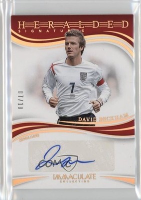 2024-25 Panini Immaculate Heralded Signatures 7/10 David Beckham #HS-DB Auto 1o2