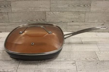 Gotham Steel 9" Frying Pan with Lid - Used