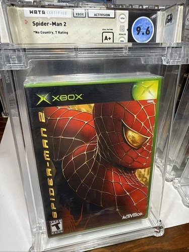 Spider-Man 2 Xbox Black Label New Sealed Graded WATA 9.6 A+
