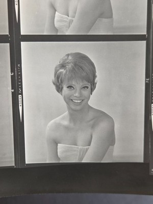 NEWLY FOUND! Hendrickson PHOTO Contact Sheet Proof BLONDE JULIET PROWSE PORTRAIT