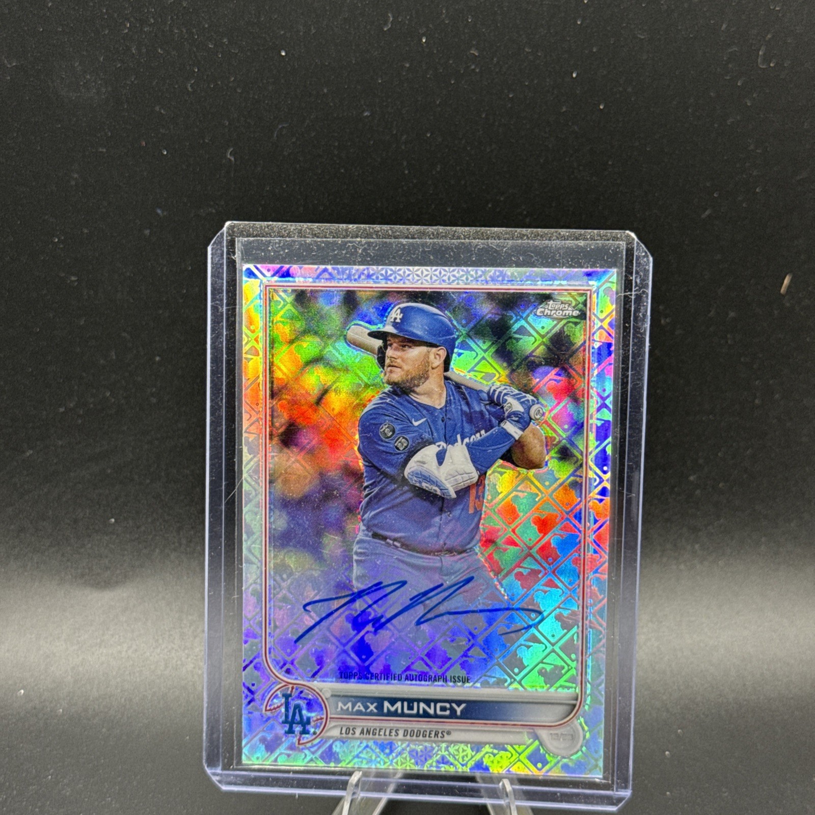 2022 Topps Chrome Logofractor Edition - Chrome Autographs Max Muncy #CA-MM (AU)