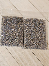 6/0 Glass Seed Beads 70g Bags Black Dia AB Matte Destash Lot Jewelry Supplies