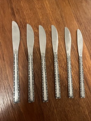 Vintage 6er Set Besteck Messer Besteck Edelstahl Korea sehr guter Zustand