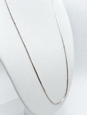 Sterling Silver Snake Chain Necklace 18 In Long