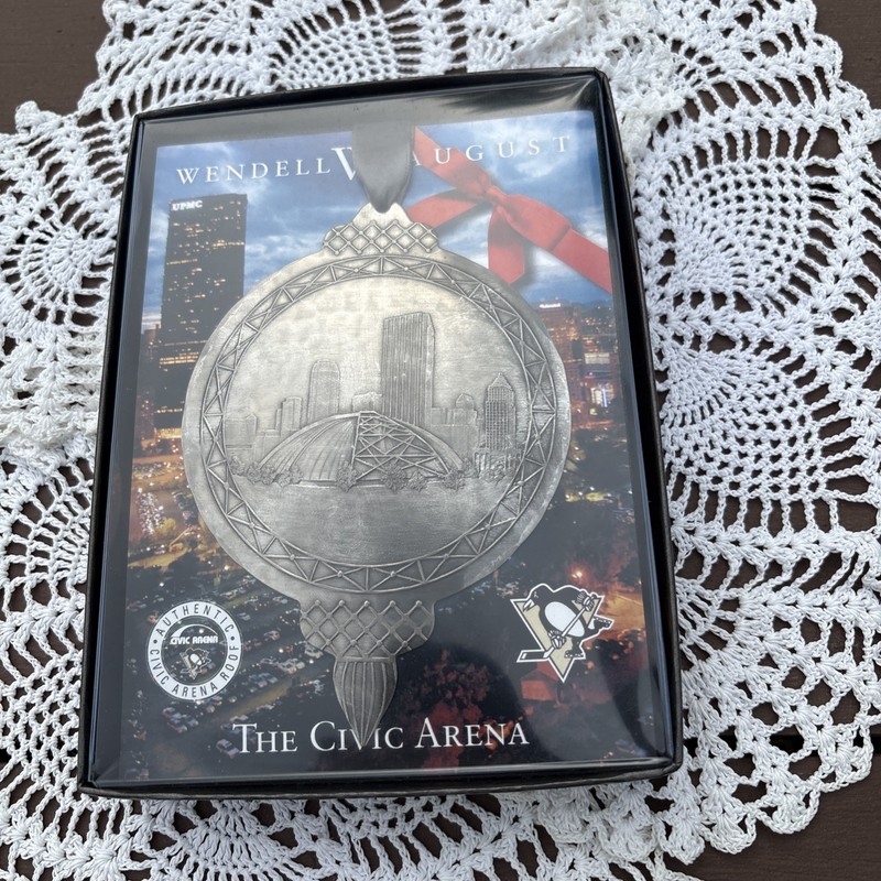 Wendell August The Civic Arena Ornament with Original Box