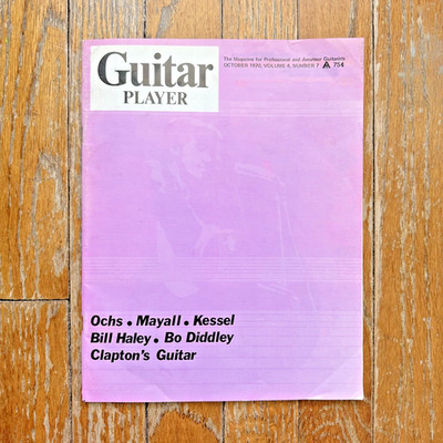 GUITAR PLAYER Magazine October 1970 Vol 4 No 7 Bo Diddley John Mayall Phil Ochs