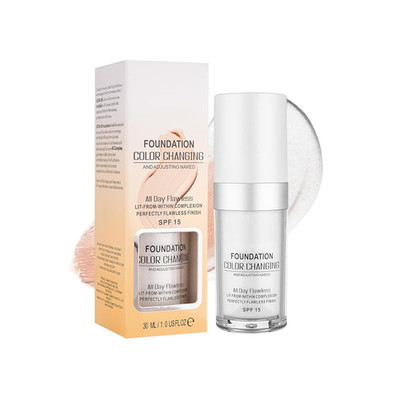 Color Changing Foundation for Color Correction, Even Skin Tone and Coverage of I
