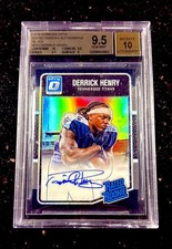 2016 Donruss Optic Derrick Henry Rated Rookie Black Auto /25 #165 BGS 9.5 👑
