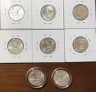 Lot of 8 Washington Quarters – 90% Silver – Mostly BU+, Bid Start at Melt Value