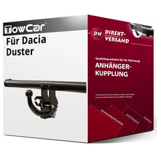 Für Dacia Duster II Typ HM_ (TowCar) Anhängerkupplung horizontal abnehmbar neu