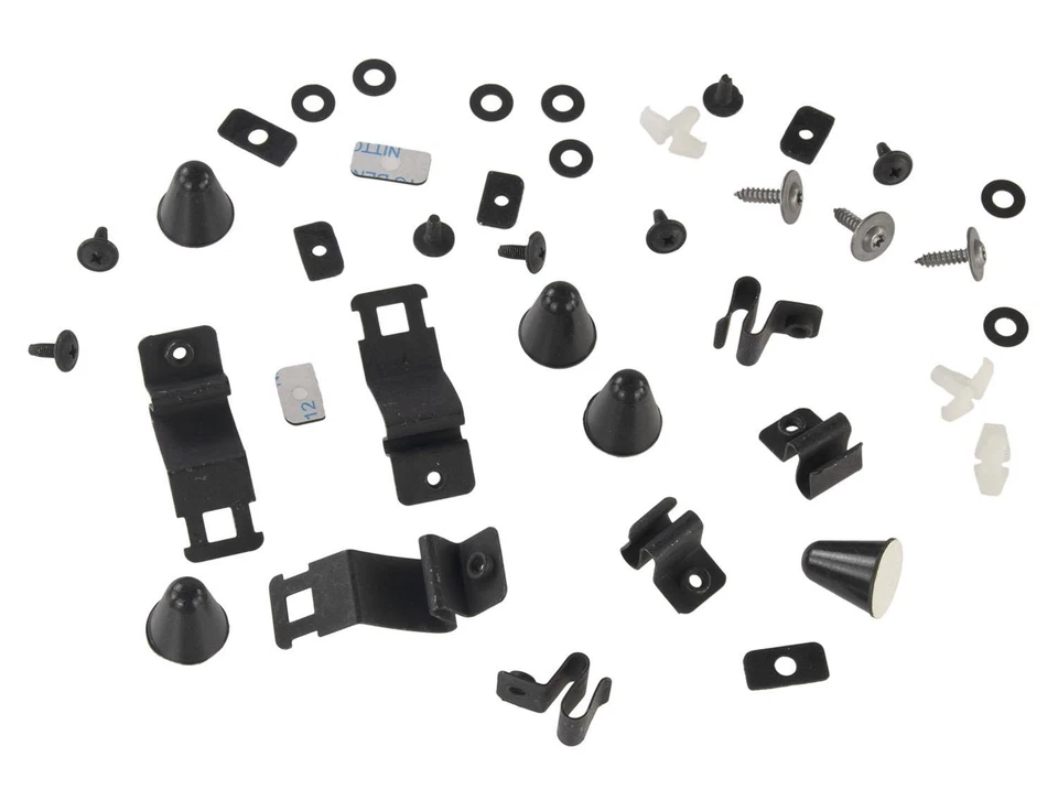 Ford F-150® 2021-2025 Smoke Black Hood Deflector Front Bug Protector Shield Kit Foto 3 de 4