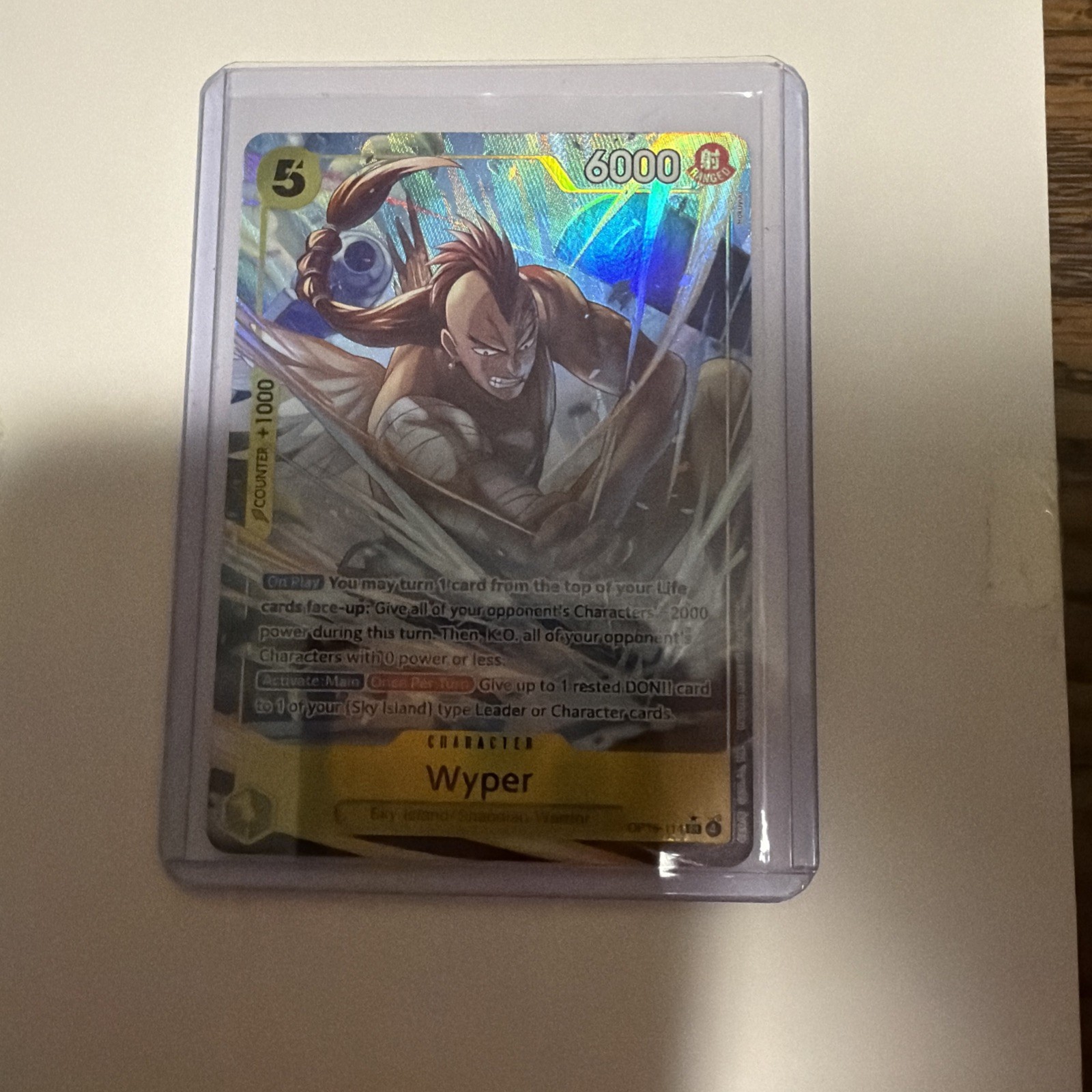 One Piece TCG - Wyper Alt Art OP15-114 SR - Adventure on Kami’s Island And Shank