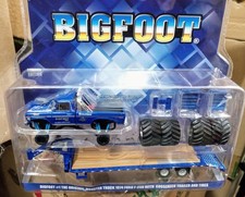 BIGFOOT 1 THE ORIGINAL MONSTER TRUCK 1974 FORD F-250 WITH GOOSENECK TRAILER