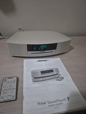 Bose Wave Music System III White, CD Player Broken AM/FM Radio WORKS Remote