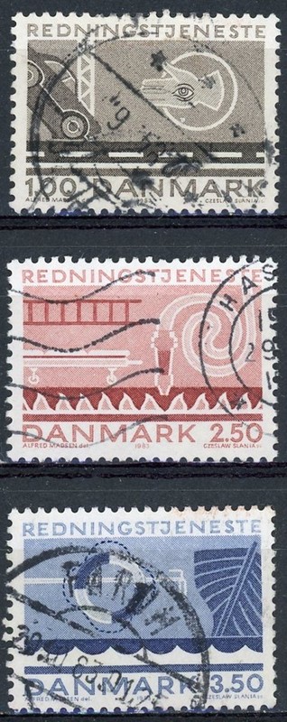 sm0258 Denmark - Sc#742-44 Used - Final Closeout