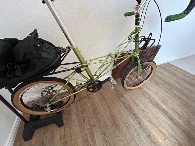 Alex Moulton XTB Gravelbike 20" Räder grün AM Rahmen teilbar NEU Dropbar Sram - Bild 4 von 4