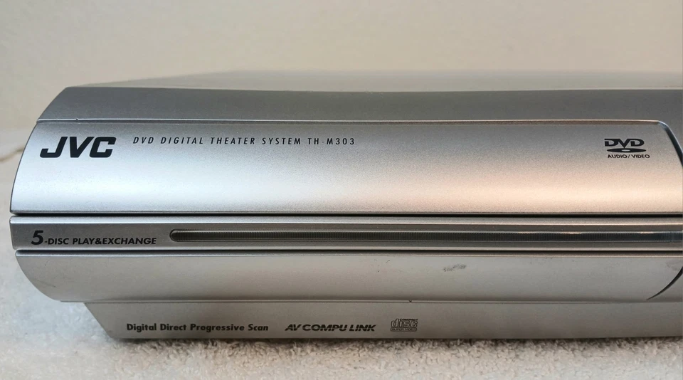 JVC XV-THM303  DIGITAL THEATER 5 DISC DVD SYS DIRECT PROGRESSIVE SCAN COMPU LINK - Image 4 of 4