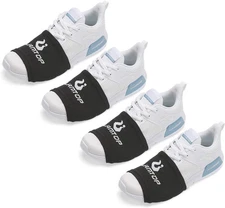 Socks for Dancing on Smooth Floors,Dance Shoe Covers Over Shoes 4 Pack Black 