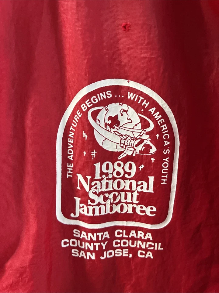 Vintage Boy Scouts America BSA 1989 National Scout Jamboree Mens Large Jacket - Image 2 of 4
