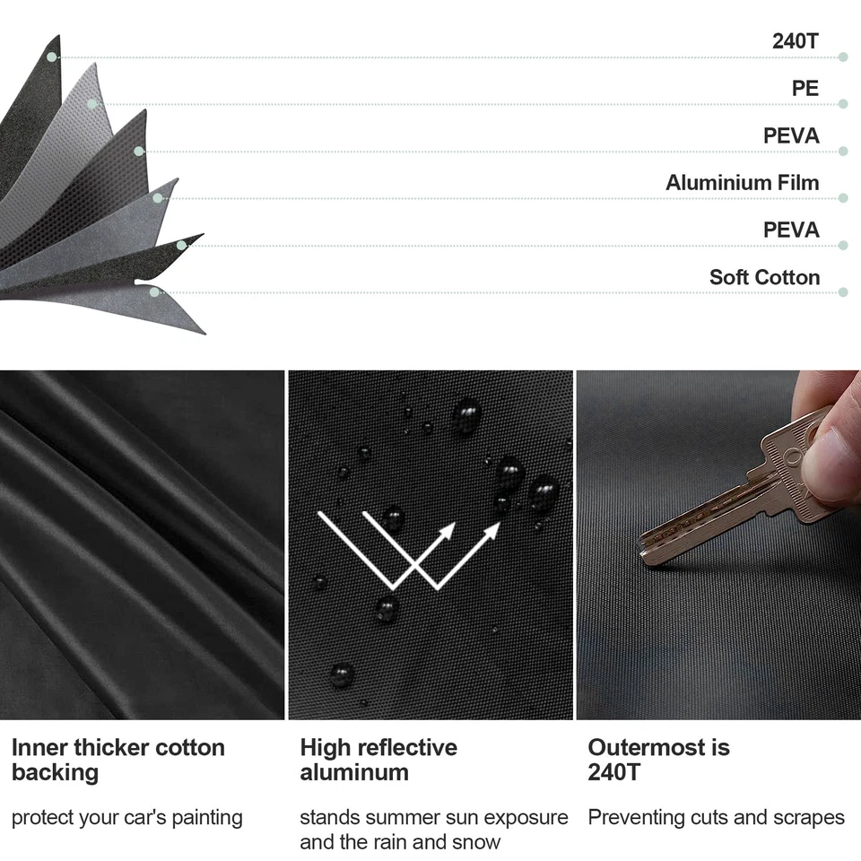 Cubierta de coche exterior impermeable a prueba de protección resistente para Mini Cooper Clubman Foto 4 de 4