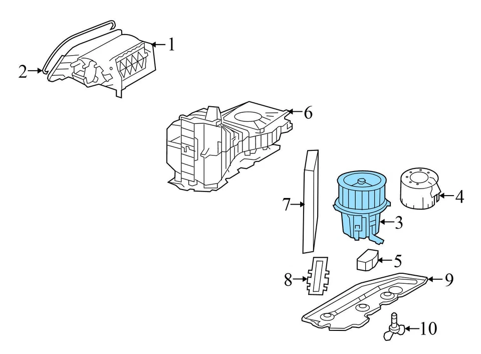 AUDI A5 QUATTRO 2008-2010 - Motor soplador 8K1820021B Foto 3 de 4