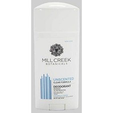 Mill Creek Deodorant Unscented Natural  Organic - 2.5Oz.