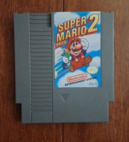 Nintendo Entertainment System NES 1985 Super Mario Bros 2 Game