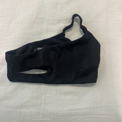 Jones De Salde Emmy One Shoulder Bikini Top In Black SZ XS NWT