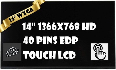 HP P/N N84785-001 LCD LED Touch Screen 14'' HD WXGA On-Cell Touch 40 pins Display