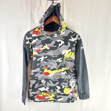 Nike Hoodie Kids XL Multicolor Dri-Fit Camo Pullover Sweatshirt