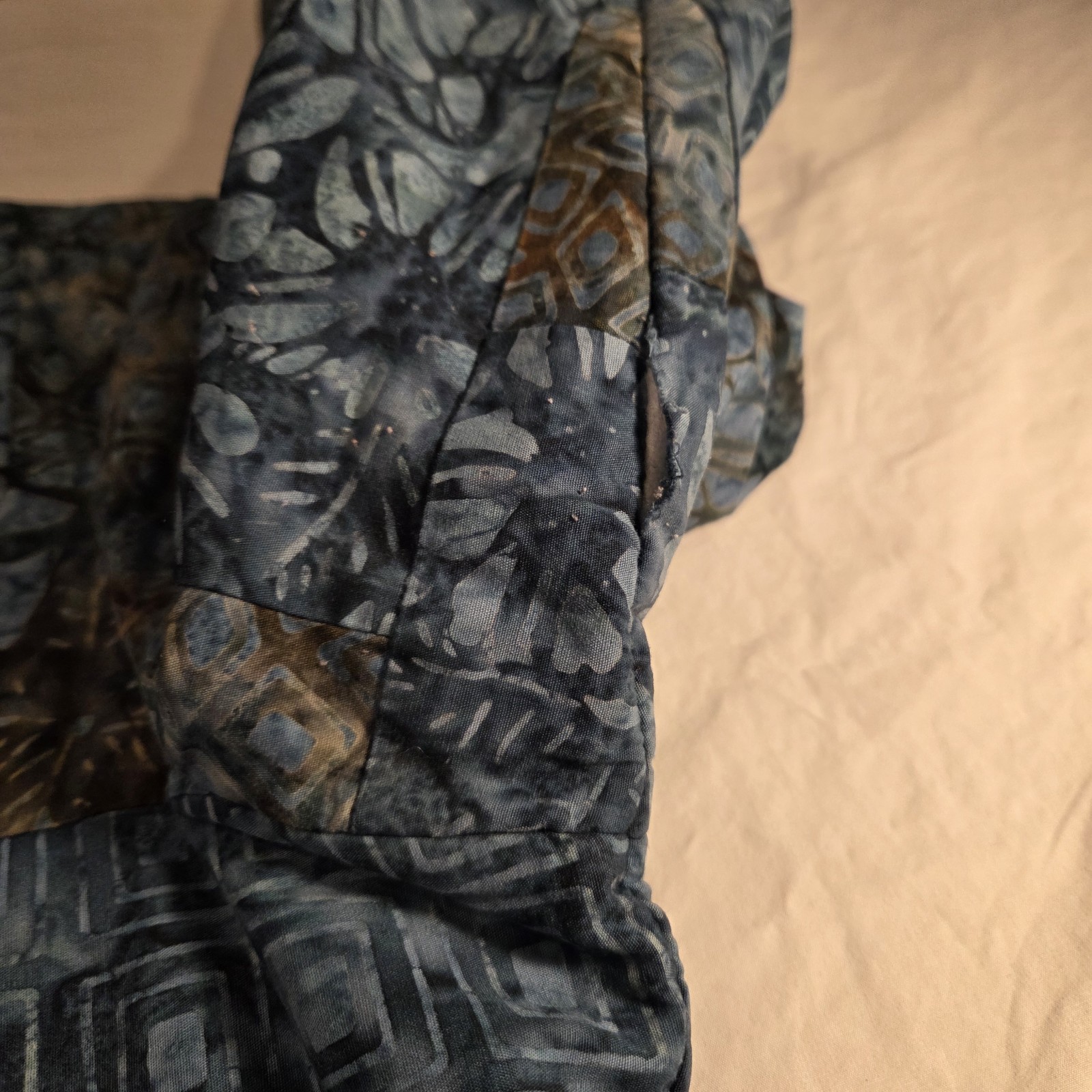 Handmade Batik Reversible Button Up Jacket Wearab… - image 13