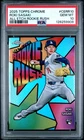 2025 TOPPS CHROME ALL ETCH RC RUSH #CERR10 ROKI SASAKI ROOKIE RC PSA 10