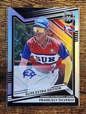 Francely Silverio 2022 Panini Elite Extra Edition #188 Signatures (AU, RC)