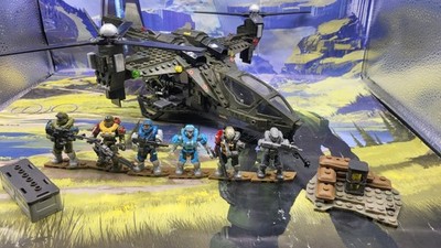 HALO Mega Construx UNSC Falcon Sweep with 99% Complete Winter Contingency Hdp62
