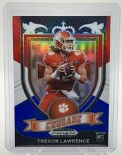 2021 Panini Prizm Draft Picks - Trevor Lawrence Red White & Blue Rookie Jaguars