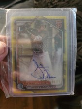 2024 Bowman Chrome Javier Francisco 1st #CPA-JFA Yellow Refractor Auto/75 Giants