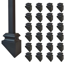 24 Pcs Iron Baluster Shoes - 40 Degree Slant Shoes with Screw for 1/2 Inch Sq...