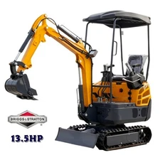 Free Shipping 1.6Ton Mini Excavator with  B&S Engine Hydraulic Pilot Digger
