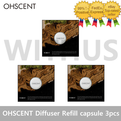 OHSCENT Perfume Diffuser Refill capsule 3pcs for Car Air Fresheners Refill