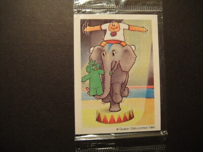 SELTEN QUÄKER HAFER ZUCKERPUFFS HONIGMONSTER ZIRKUSFREUNDE ELEFANT 1984
