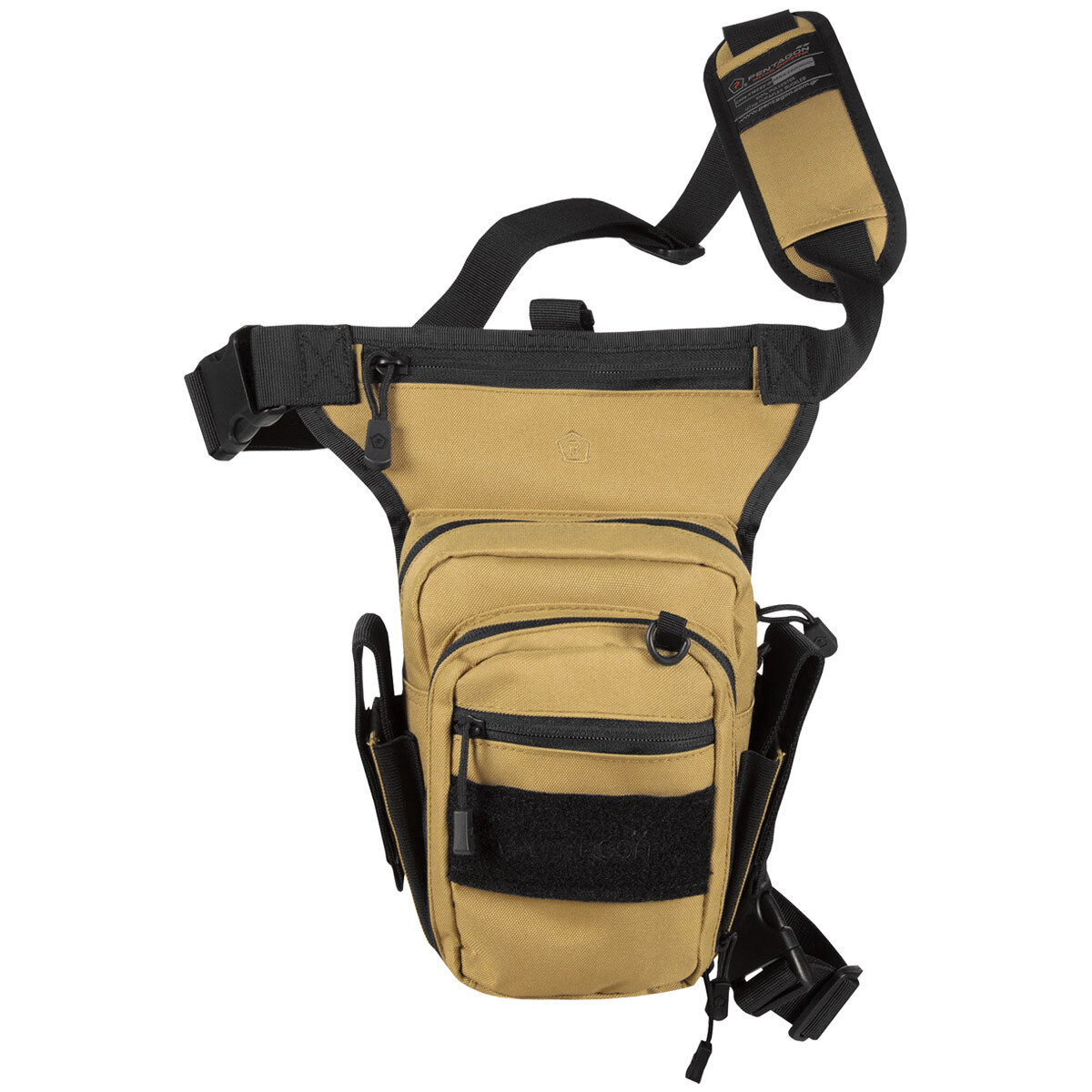 Pentagon Militare Max-S 2.0 Pistola Coscia Gamba Borsa Marsupio Viaggio Coyote